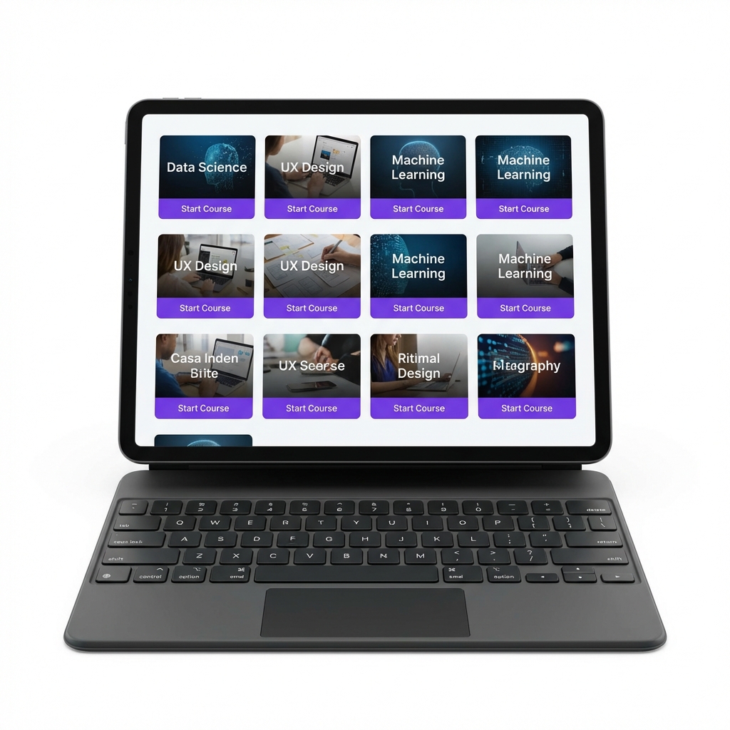 IntelSoft LMS responsive tablet preview
